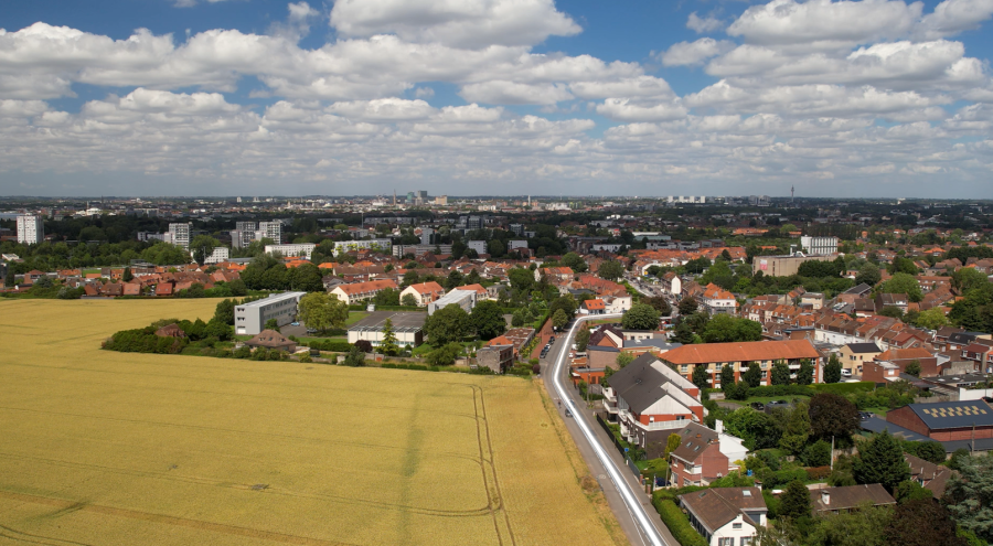 Vue du réseau de chaleur depuis Wattignies
