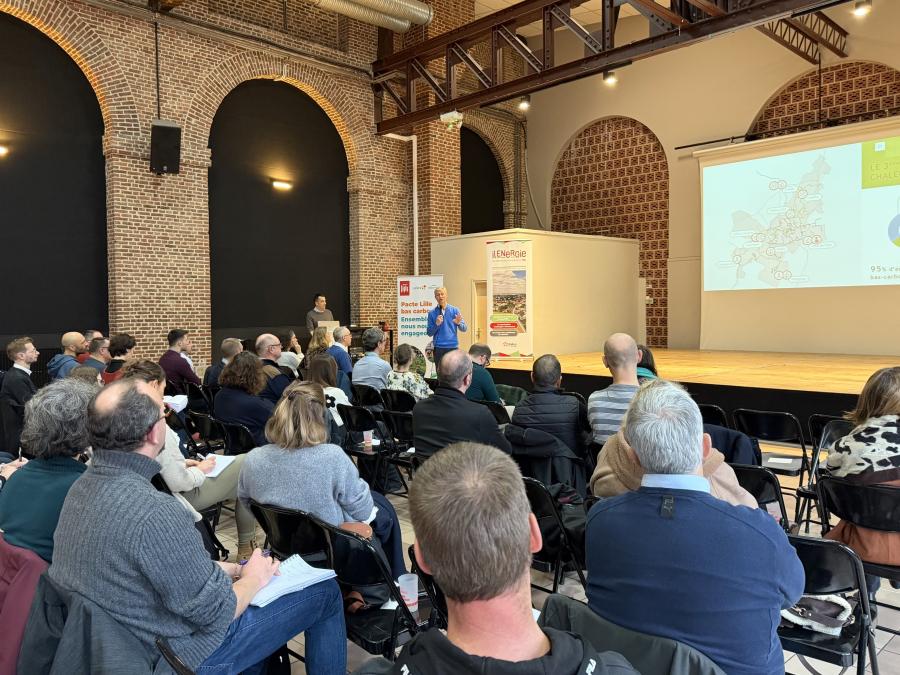 Présentation d'ilénergie  lors de l'atelier Pacte Lille Bas-Carbone