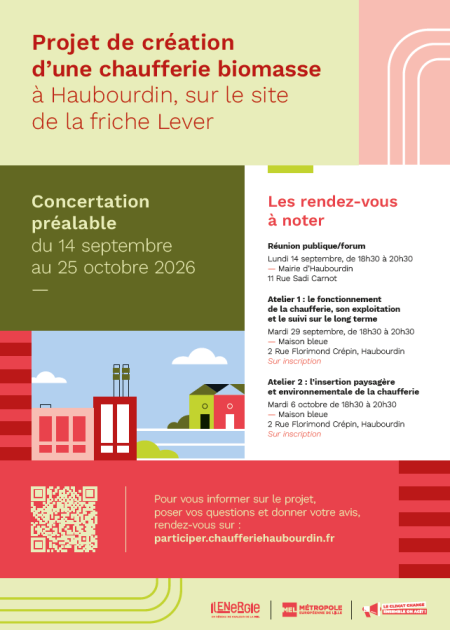 Affiche concertation préalable Haubourdin 