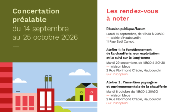 Affiche concertation préalable Haubourdin 
